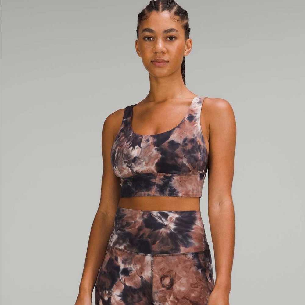 lululemon athletica Tie-Dye Sports Bra - Brown and Black